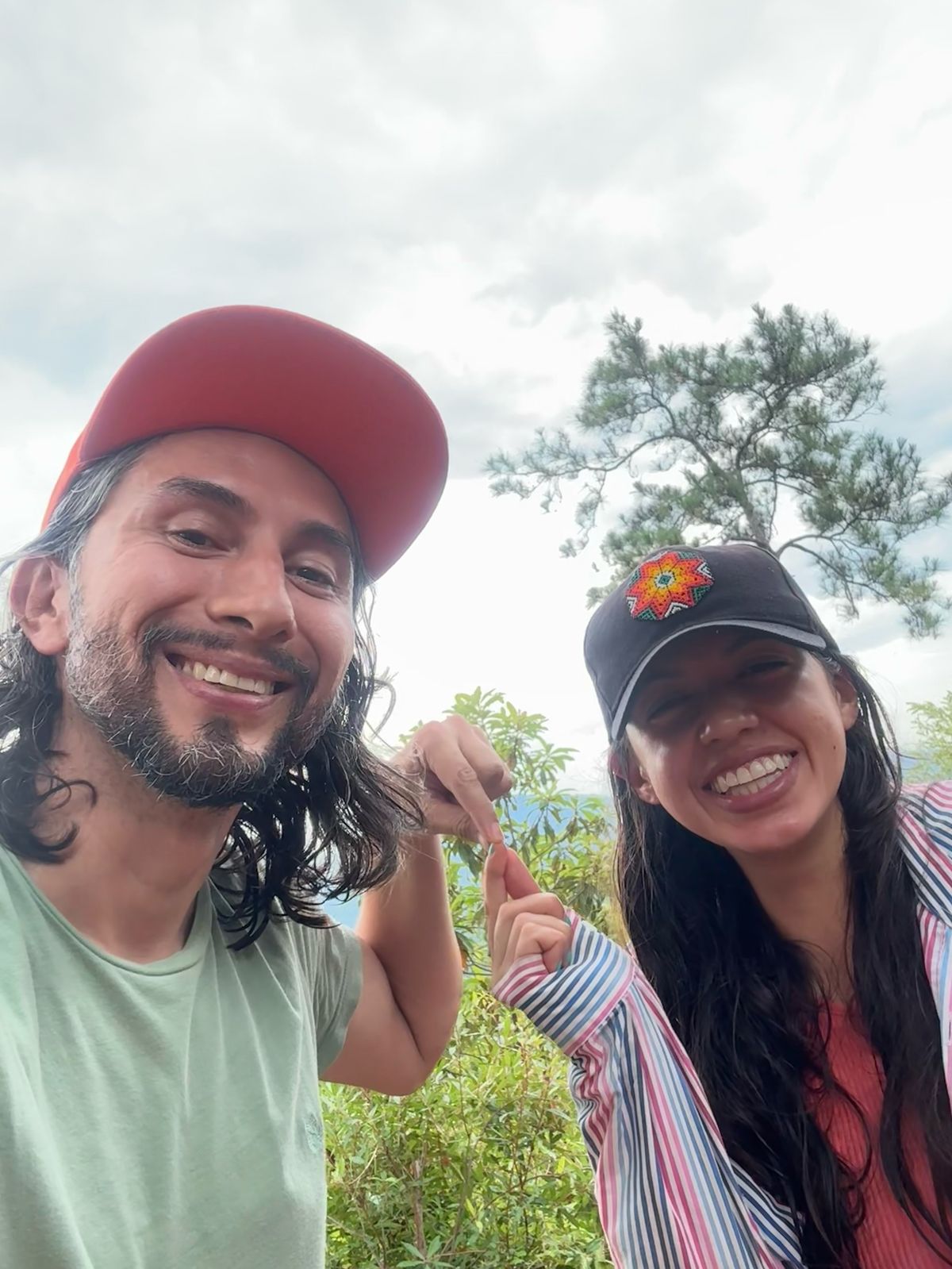 Mario Morales and Aimee Slagle in Belize