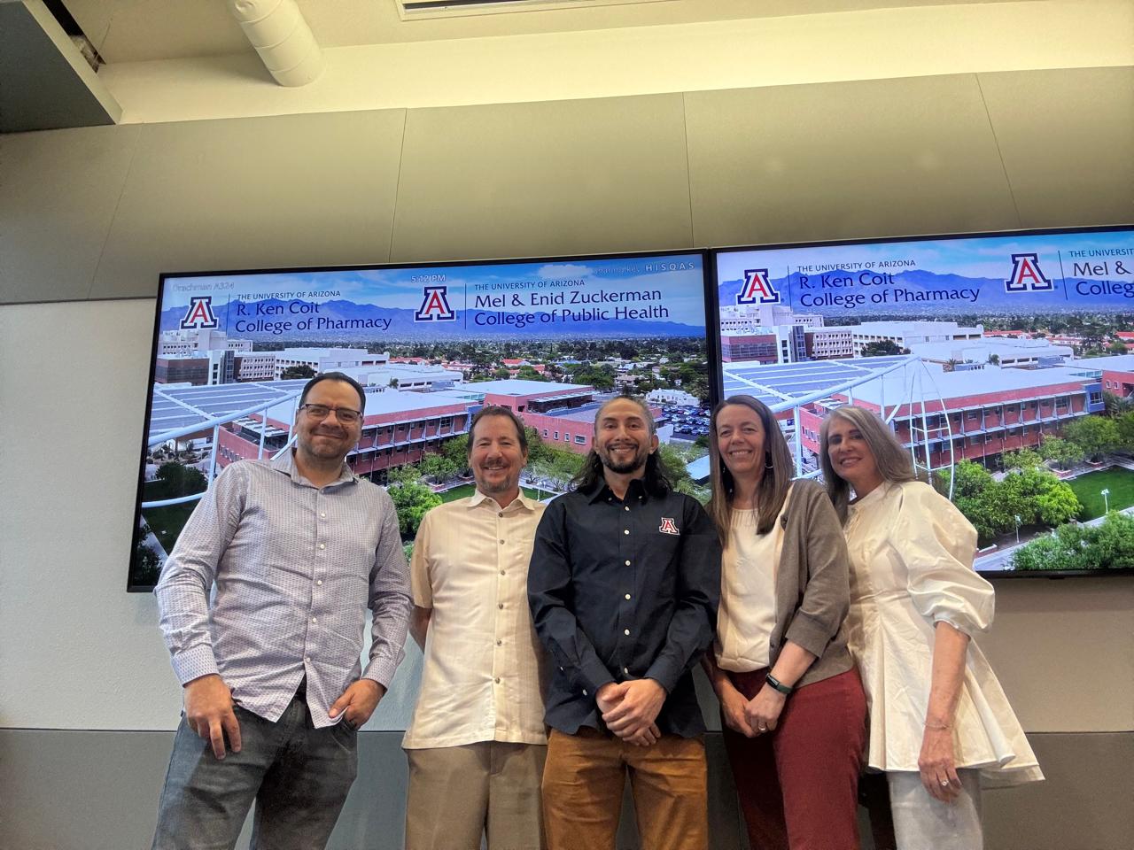 Foto do trabalho de Mario em Tucson: o inglês como língua de pesquisa.